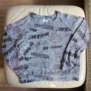 🔥3/$15! Lightweight sweater with comic graphics!